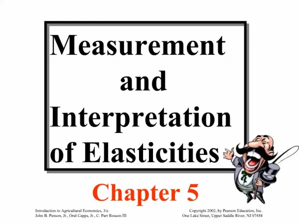 Measurement and Interpretation of Elasticities