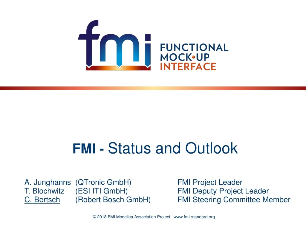 fmi status and outlook