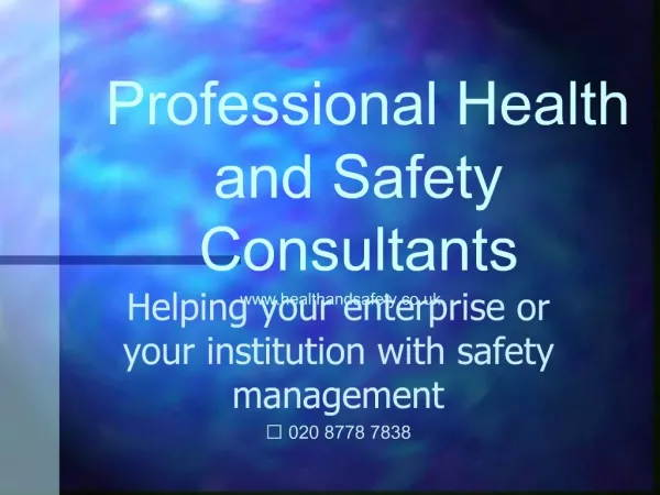 Professional Health and Safety Consultants healthandsafety