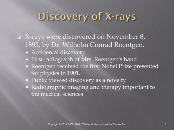 Discovery of X-rays