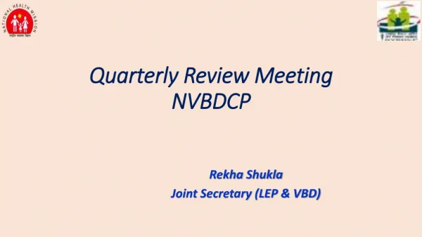Quarterly Review Meeting NVBDCP