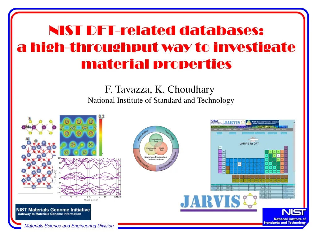 nist dft related databases a high throughput