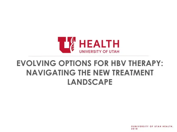 Evolving Options for HBV Therapy: Navigating the New Treatment Landscape