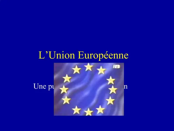 L Union Europ enne