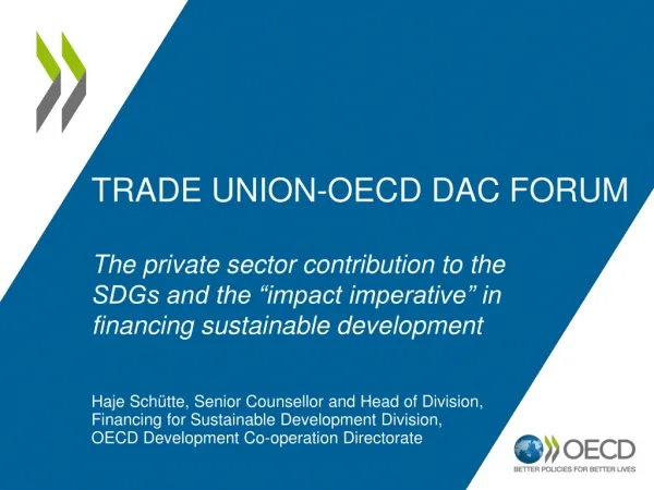 TRADE UNION-OECD DAC FORUM