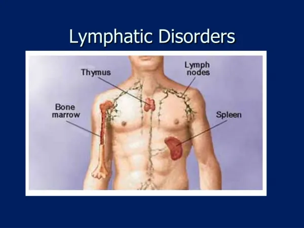 Lymphatic Disorders
