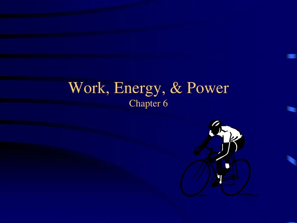 work energy power chapter 6