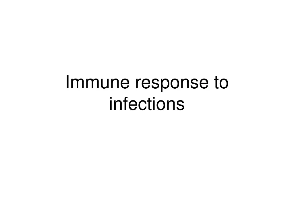 immune response to infections