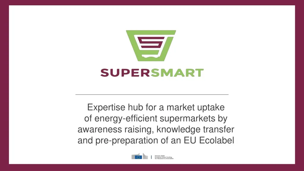 expertise hub for a market uptake of energy