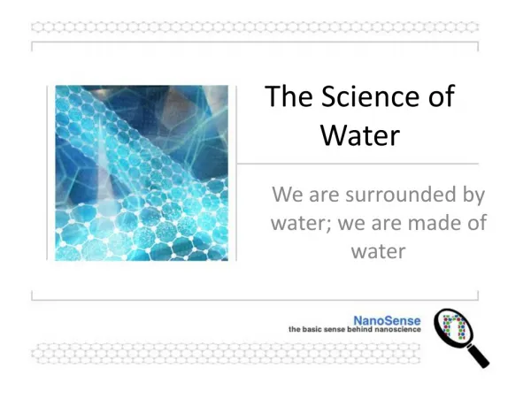 The Science of Water