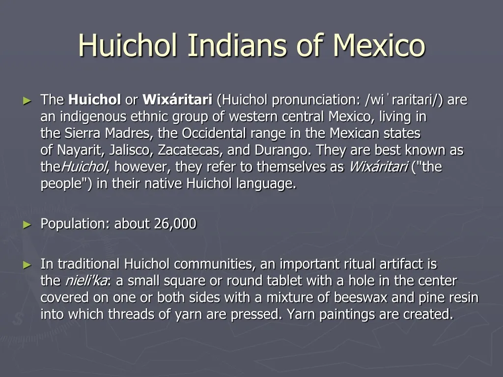 huichol indians of mexico