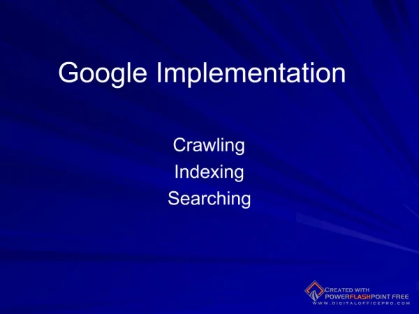 Google Implementation