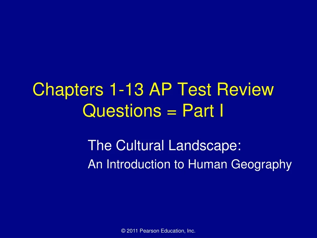 chapters 1 13 ap test review questions part i