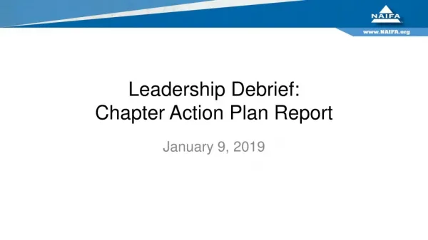 Leadership Debrief: Chapter Action Plan Report