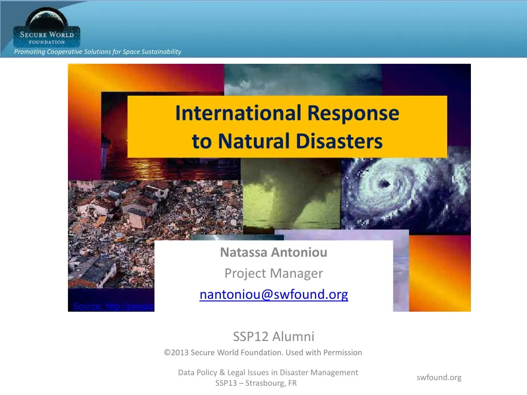 international response to natural disasters