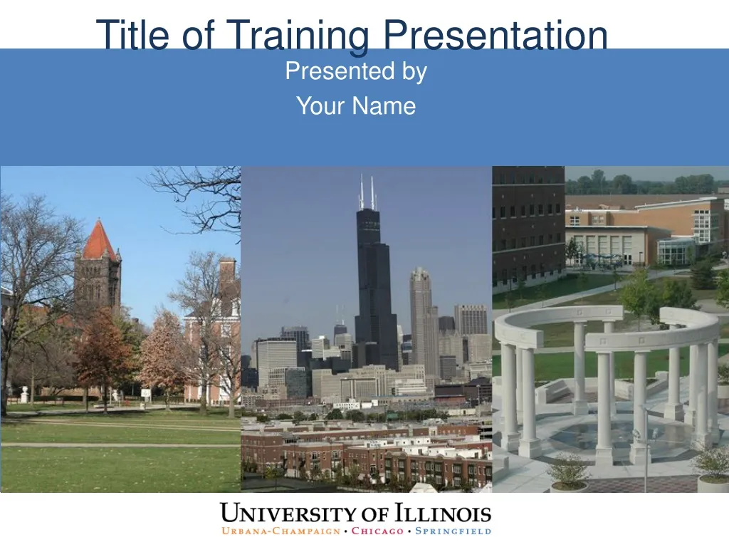 title of training presentation