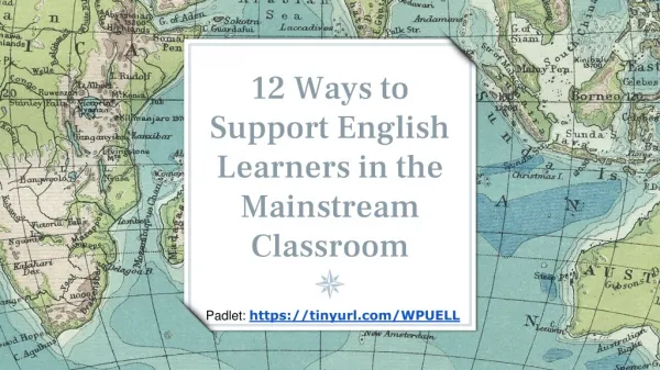 12 Ways to Support English Learners in the Mainstream Classroom