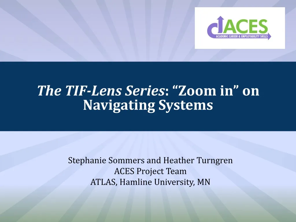 the tif lens series zoom in on navigating systems