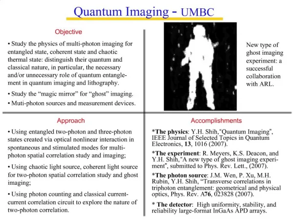 Quantum Imaging - UMBC