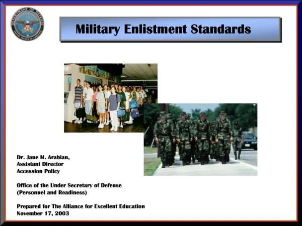 Military Enlistment Standards