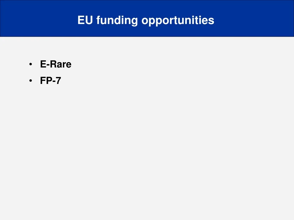 eu funding opportunities