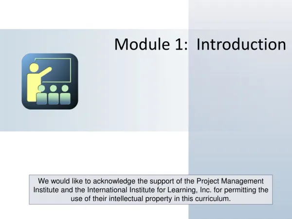 Module 1: Introduction