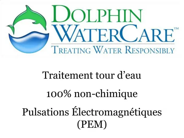 Traitement tour d eau 100 non-chimique Pulsations lectromagn tiques PEM