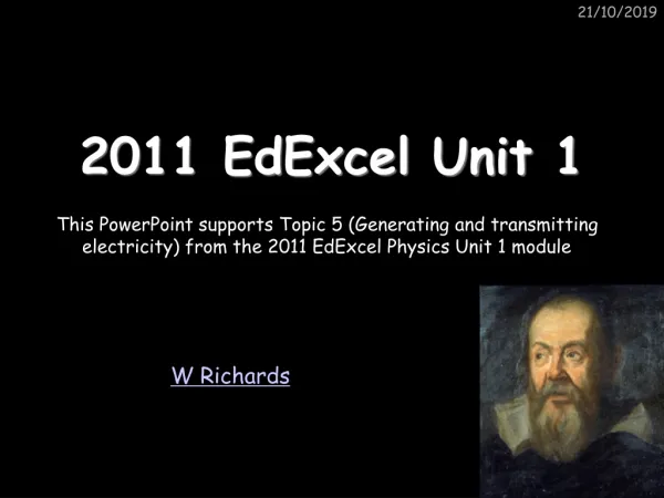 2011 EdExcel Unit 1