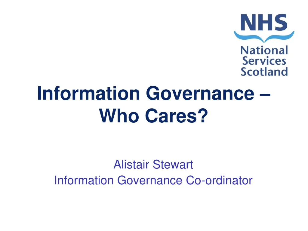 information governance who cares