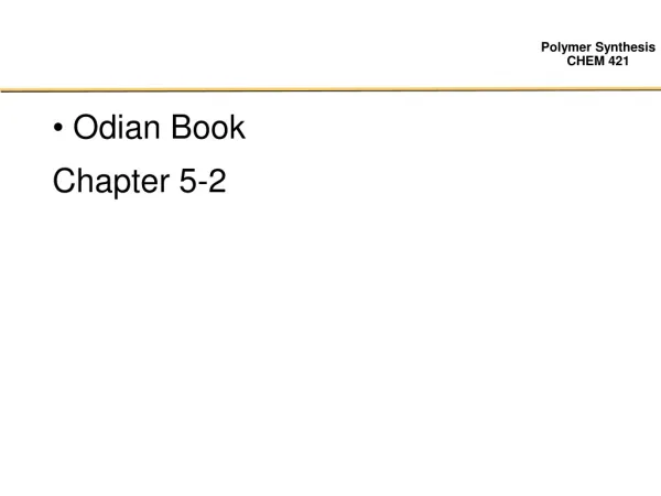 Odian Book Chapter 5-2