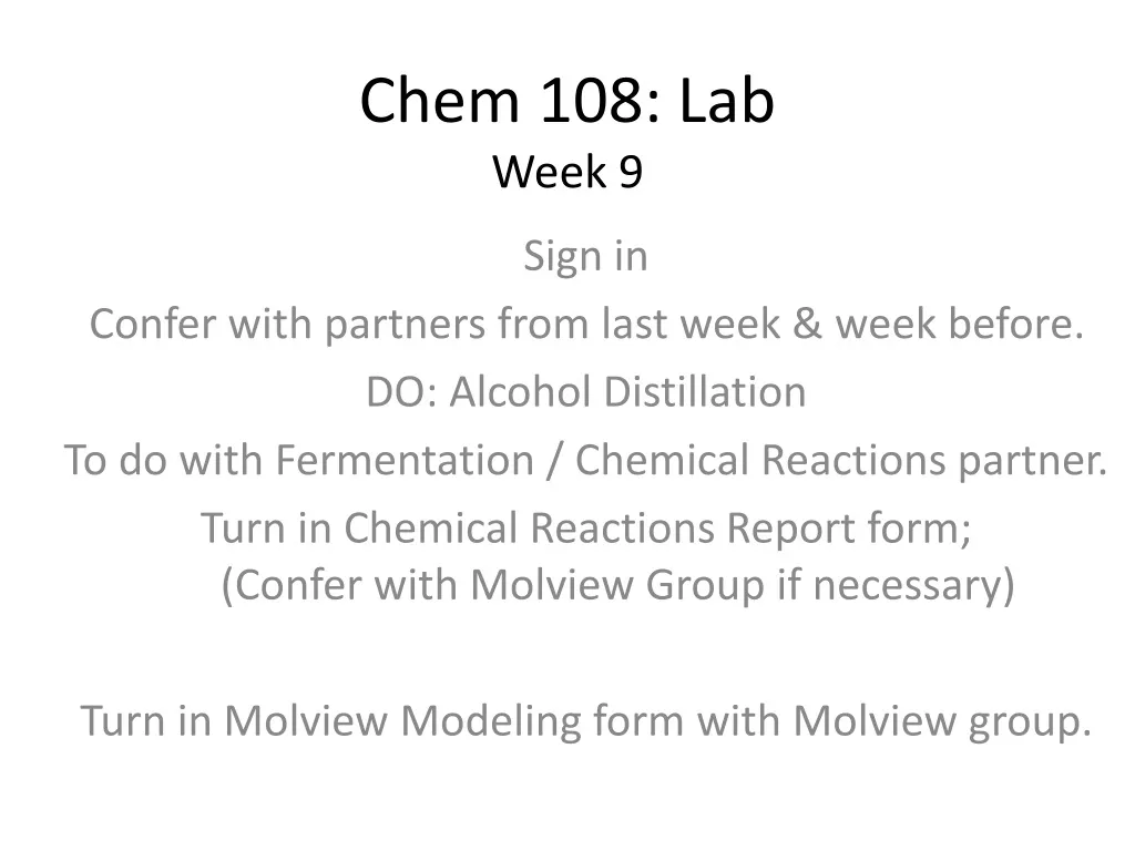 chem 108 lab week 9