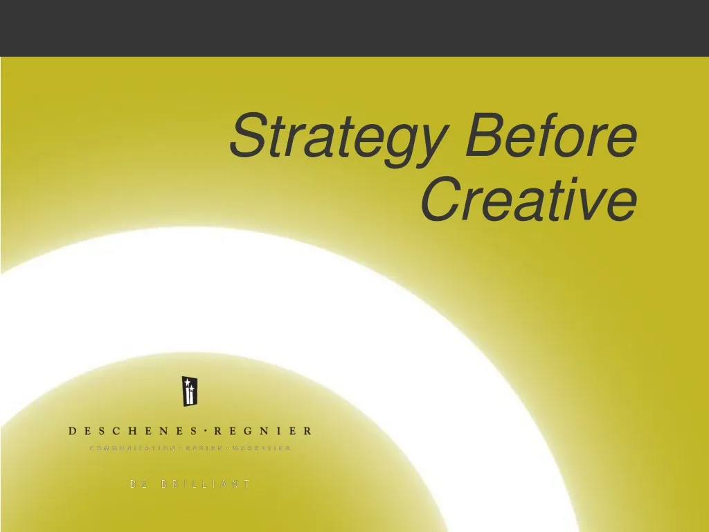 strategy before creative