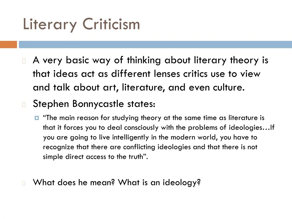 literary criticism