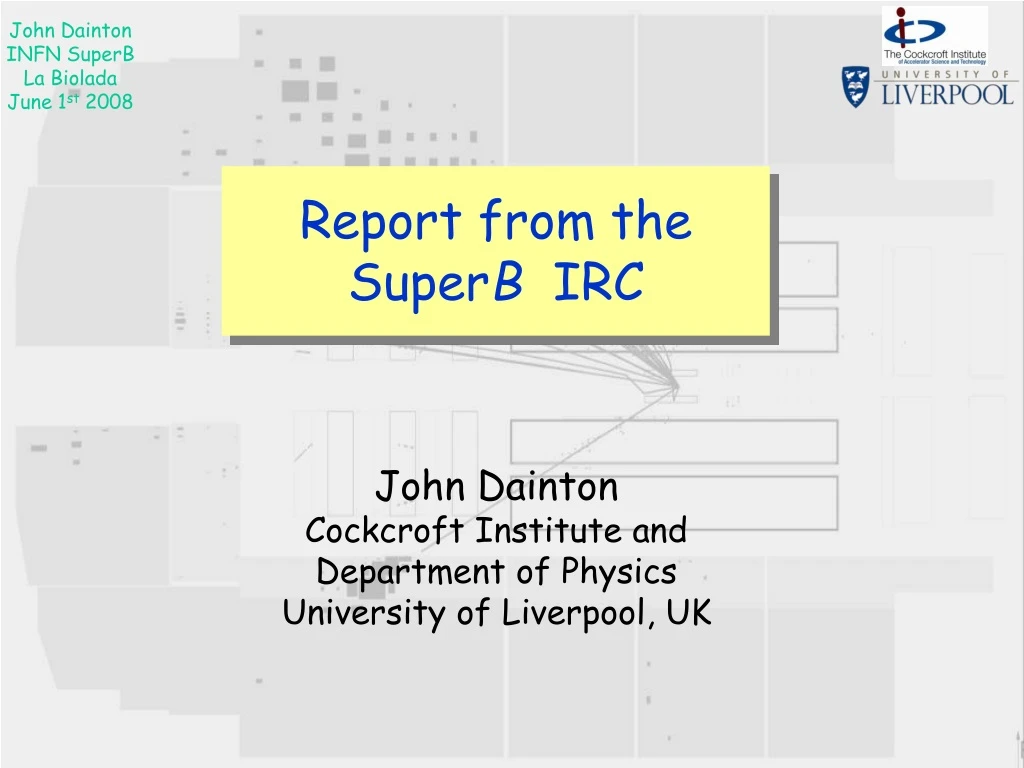 report from the super b irc