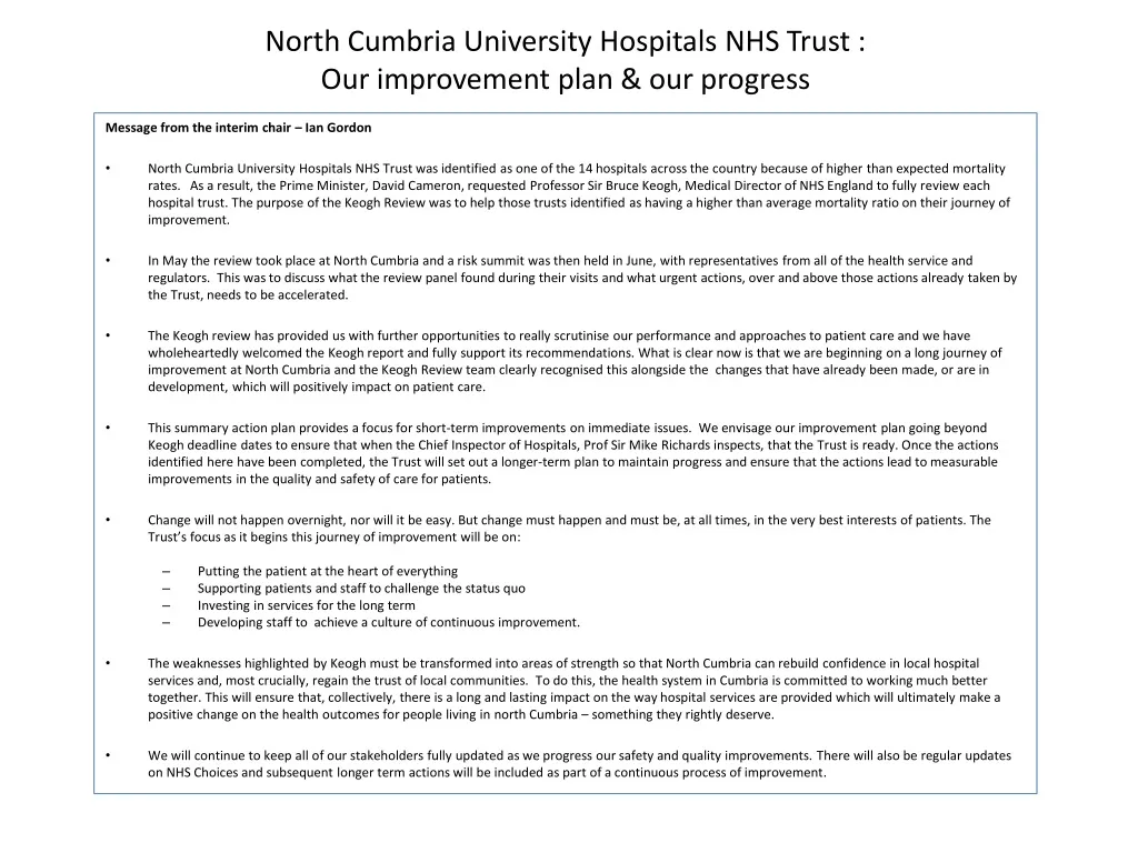 north cumbria university hospitals nhs trust