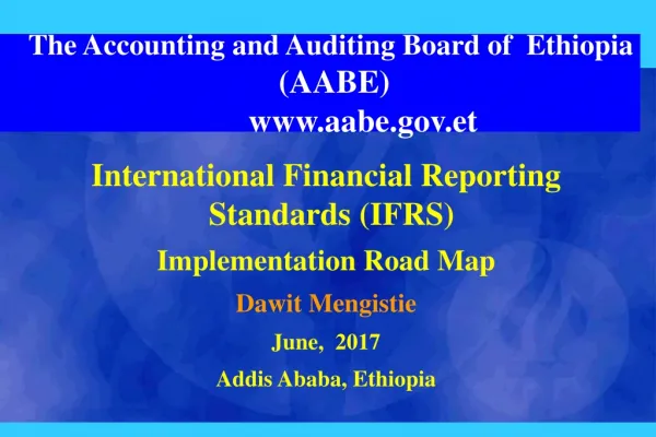 The Accounting and Auditing Board of Ethiopia (AABE) aabe.et