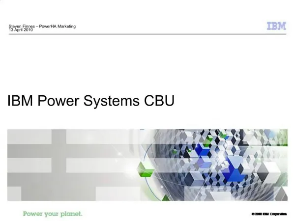 IBM Power Systems CBU