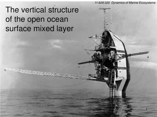 The vertical structure of the open ocean surface mixed layer