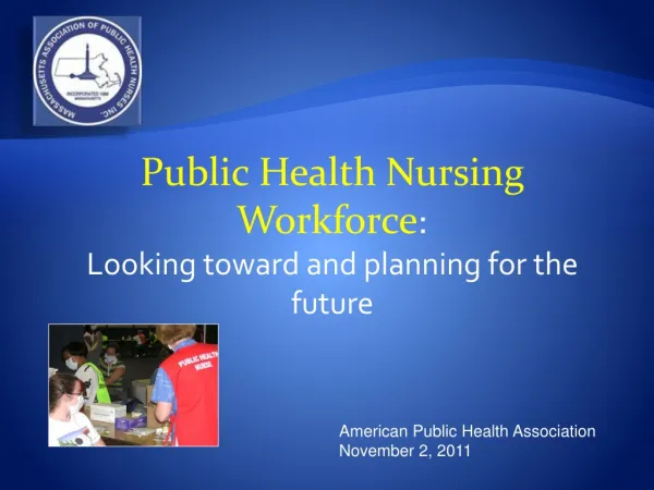 American Public Health Association November 2, 2011