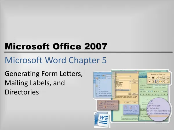 Microsoft Word Chapter 5