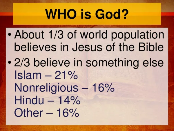 WHO is God?