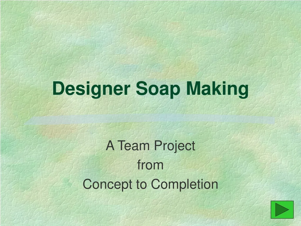 designer soap making