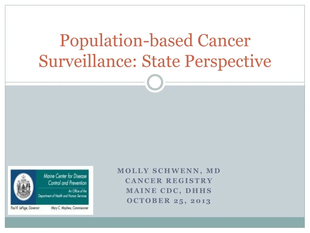 population based cancer surveillance state perspective