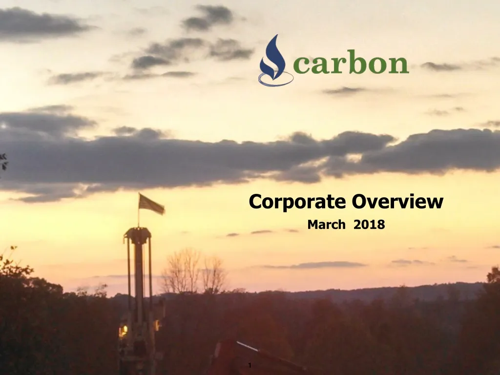 corporate overview march 2018