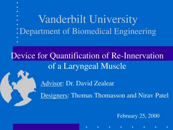 Vanderbilt University Department of Biomedical Engineering