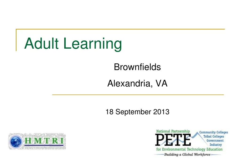 adult learning