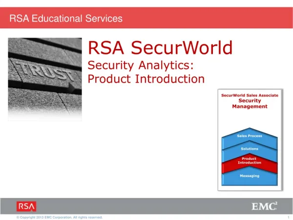 RSA SecurWorld Security Analytics: Product Introduction