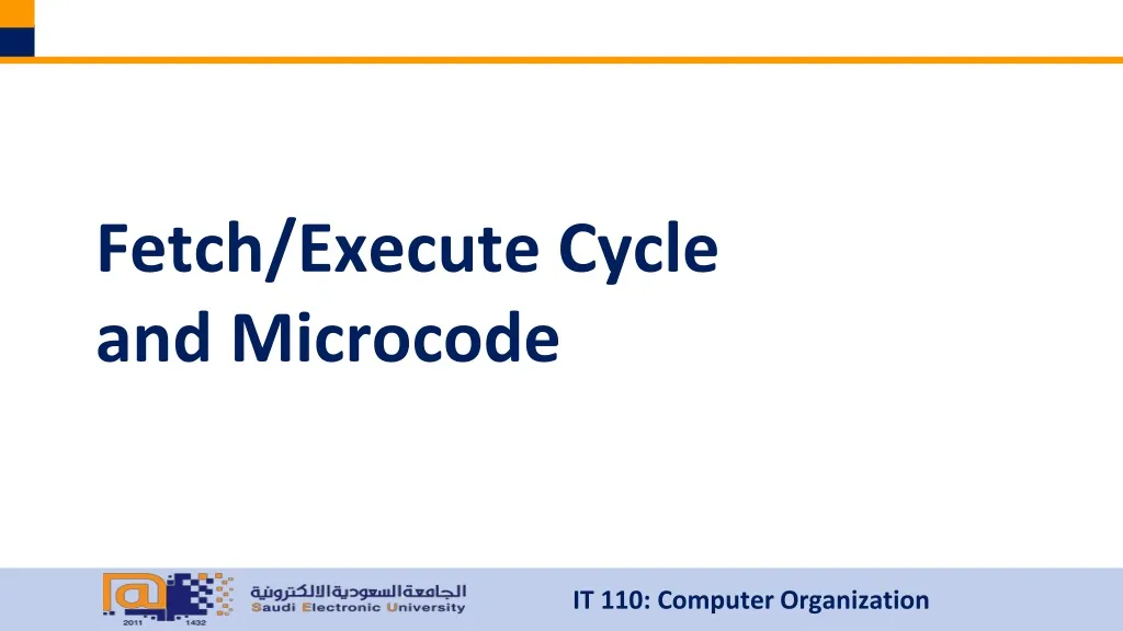 fetch execute cycle and microcode