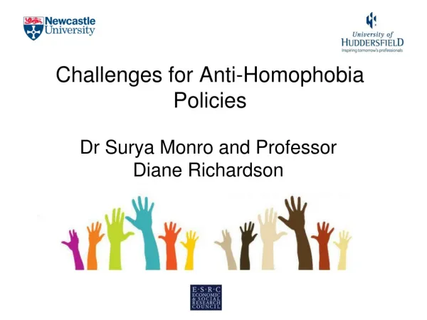 Challenges for Anti-Homophobia Policies