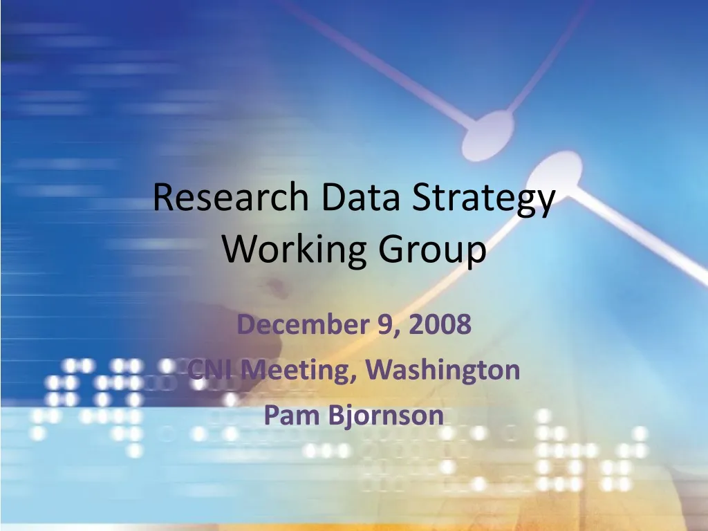 research data strategy working group